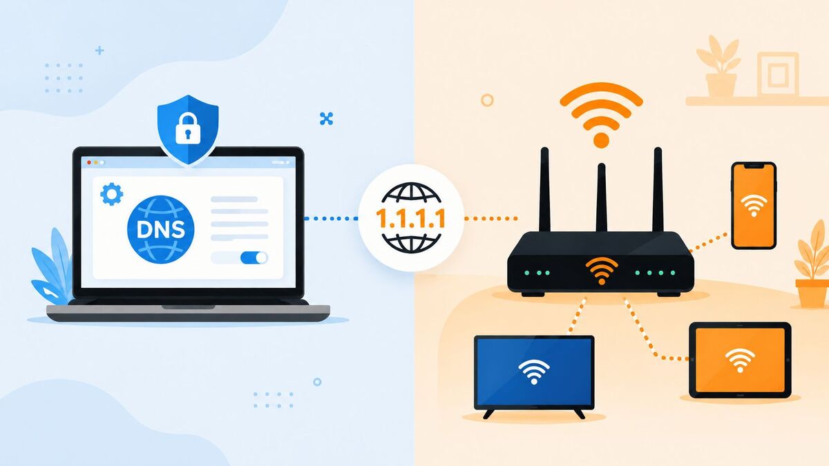 Should I Add Cloudfire DNS on PC or on Router?